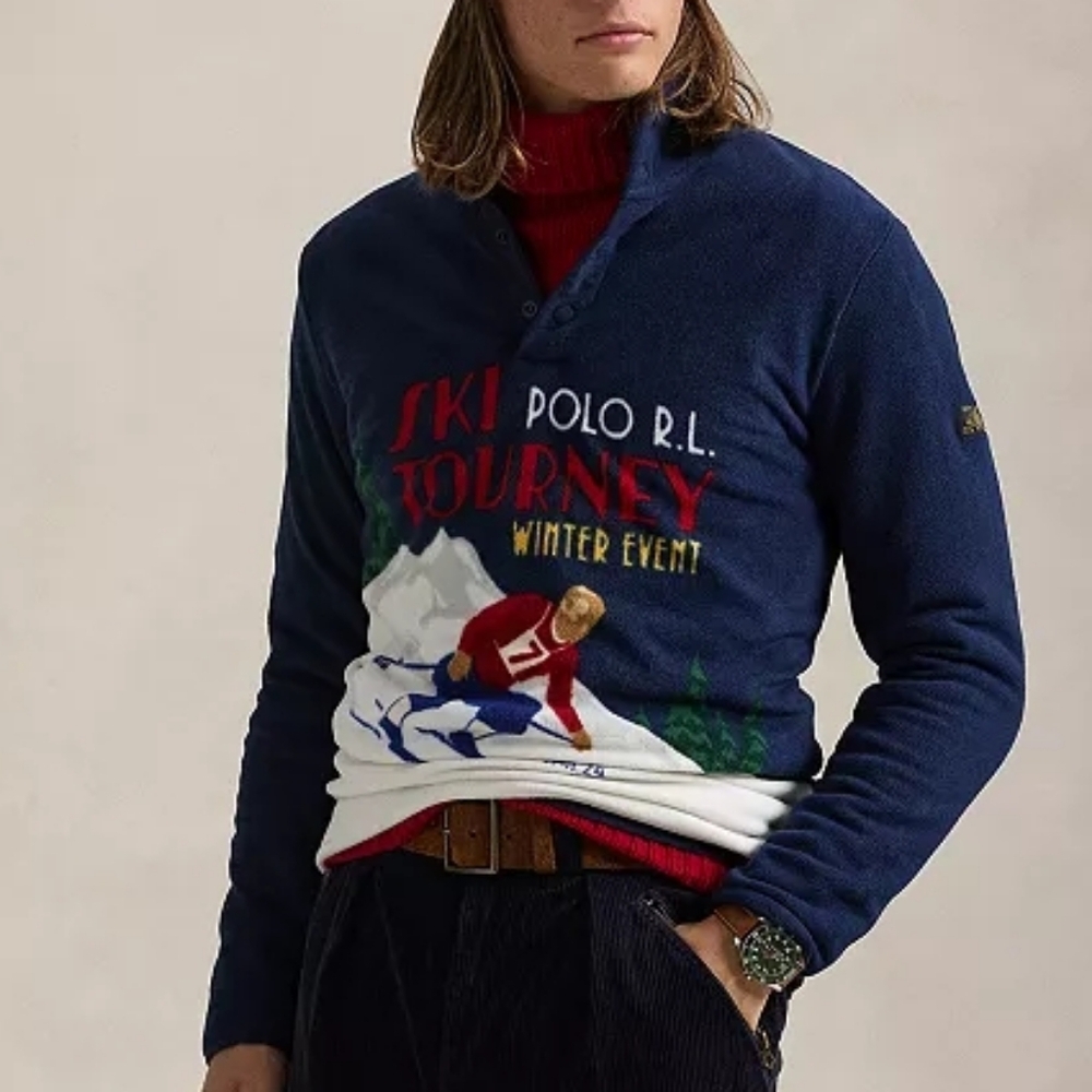 NEW Polo Ralph Lauren Bear Olympic 2026 Limited Edition Fleece Pullover